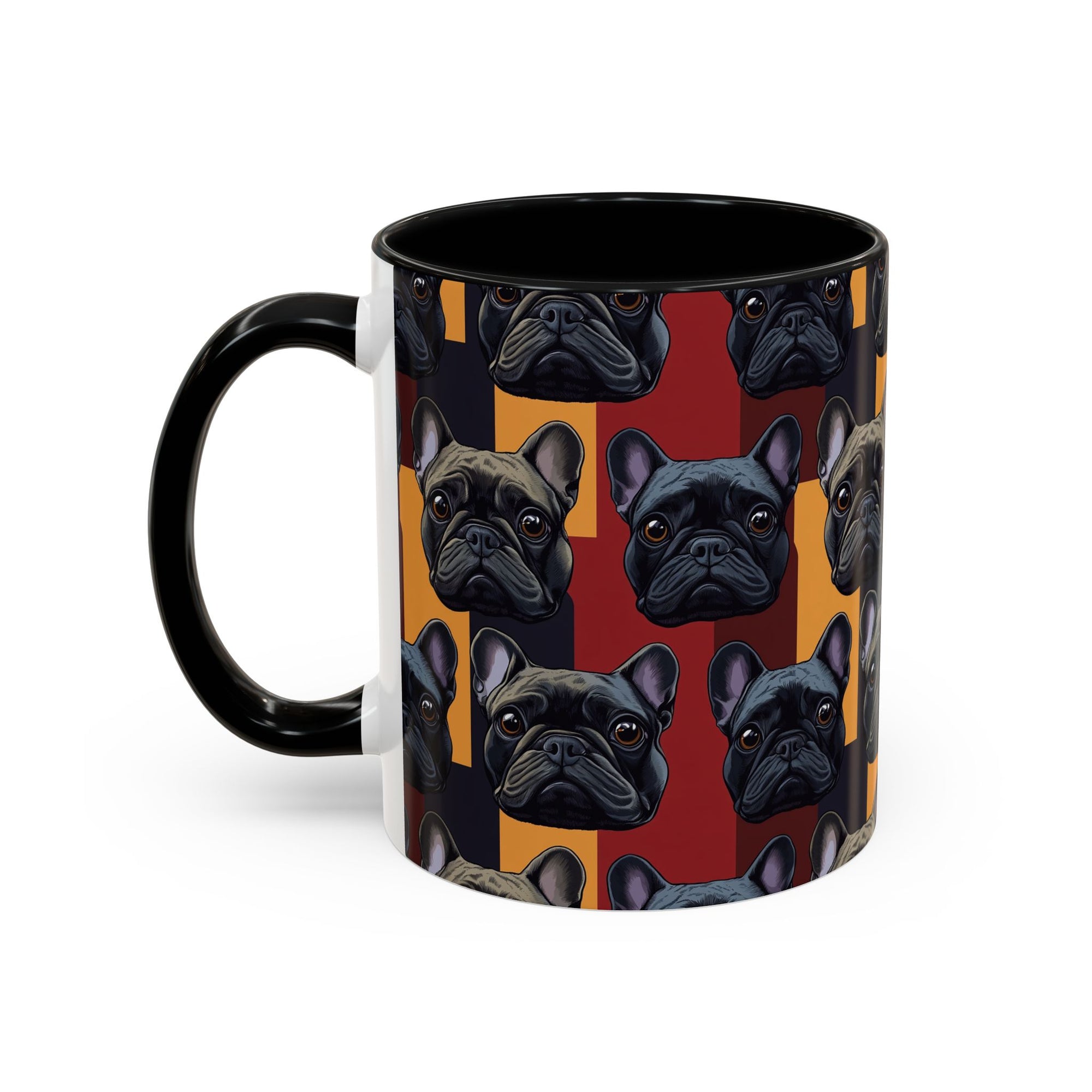 Chic Canine Checkmate - Frenchie Edition Accent Coffee Mug