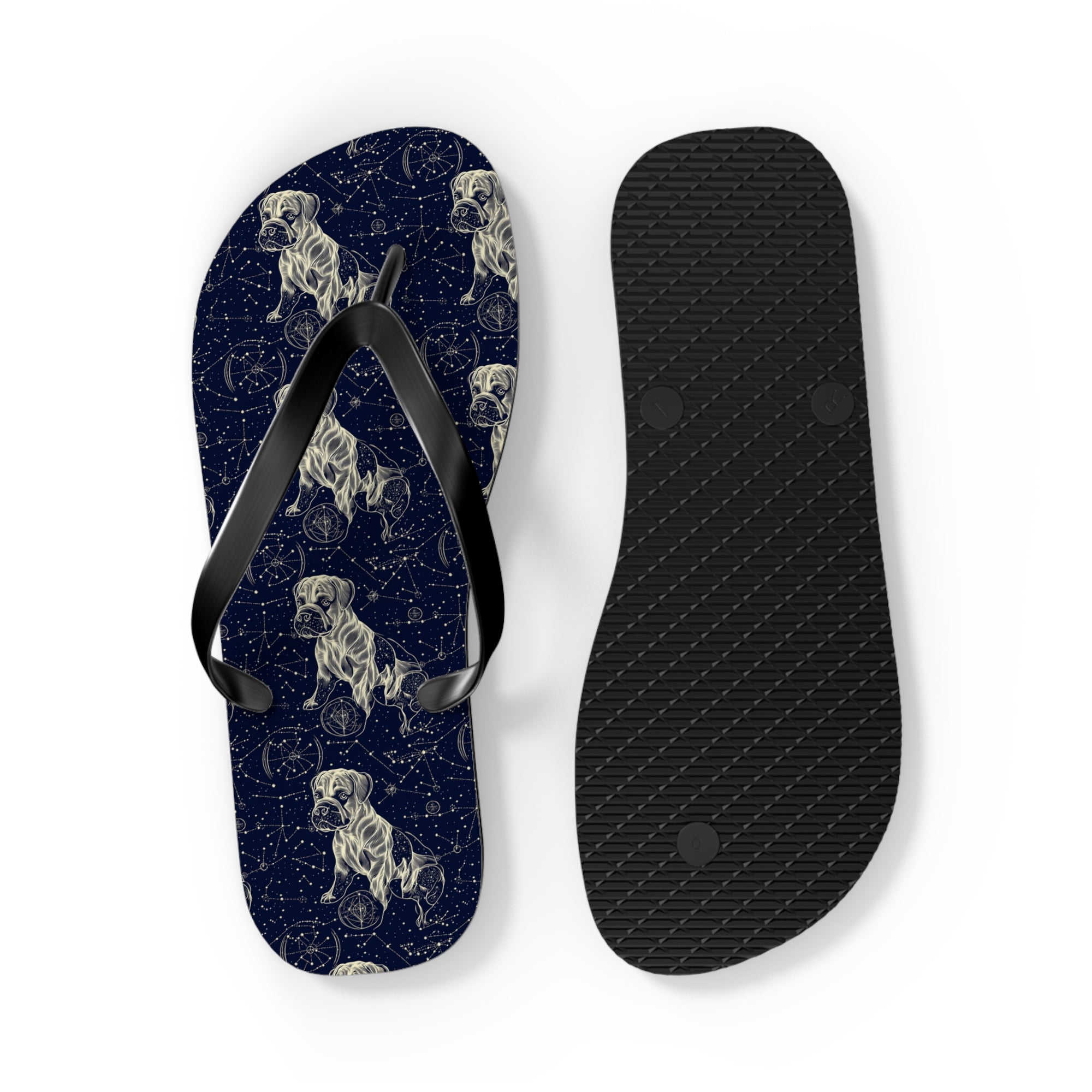 Celestial Boxer Bliss Flip Flops