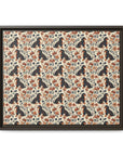 Blossoming Dachshunds Delight Matte Canvas, Framed