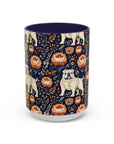 Bulldog Blossom Bonanza Accent Coffee Mug