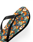 Corgi Carnival Couture Flip Flops