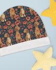 Floral Pawsome Dachsund Delight Baby Beanie