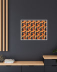 Rottweiler Chic Pawsitivity Matte Canvas, Framed