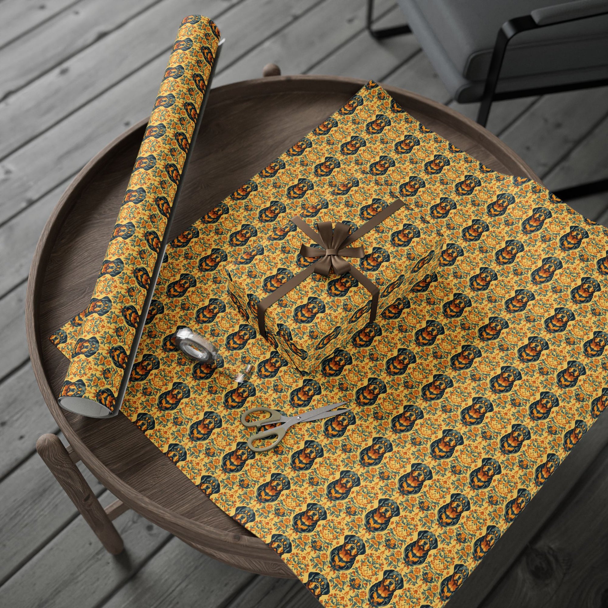 Royal Rottie Regalia Wrapping Paper