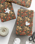 Blooming Pug Paradise Wrapping Paper