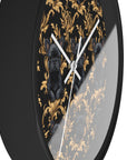 Regal Frenchie Noir Elegance Wall Clock