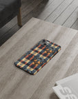 Pawsome Rottweiler Royalty Plaid Slim Phone Cases