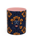 Royal Rottweiler Regalia Accent Coffee Mug