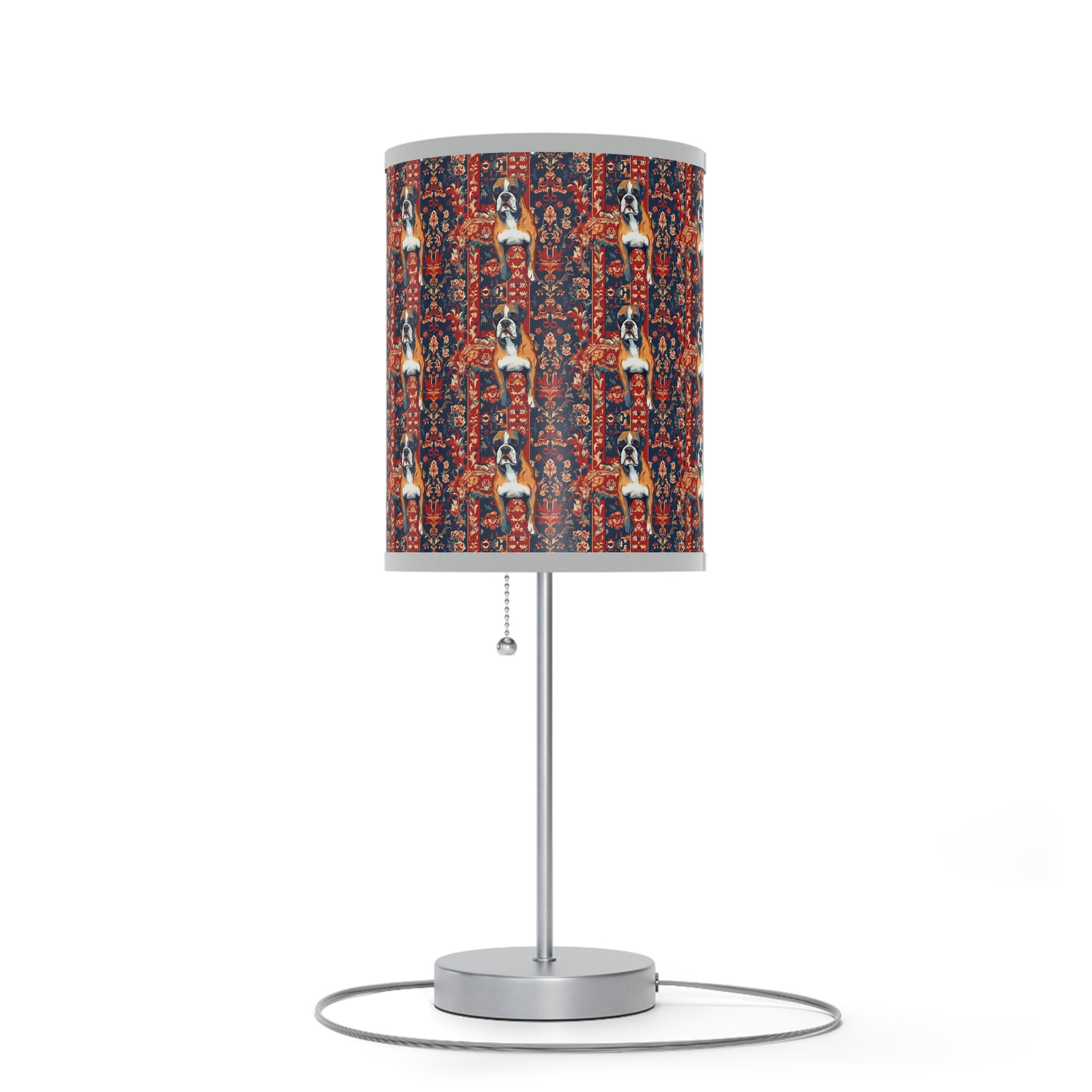 Boxer Blossom Tapestry Delight Lamp on a Stand