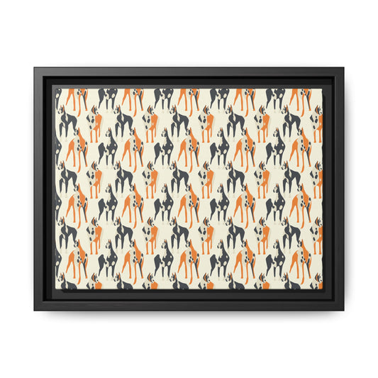 Dashing Dane Divinity Matte Canvas, Framed