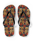 Yorkie Charm Twins Flip Flops