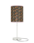 Dazzling Dachsund Blossoms & Foliage Lamp on a Stand