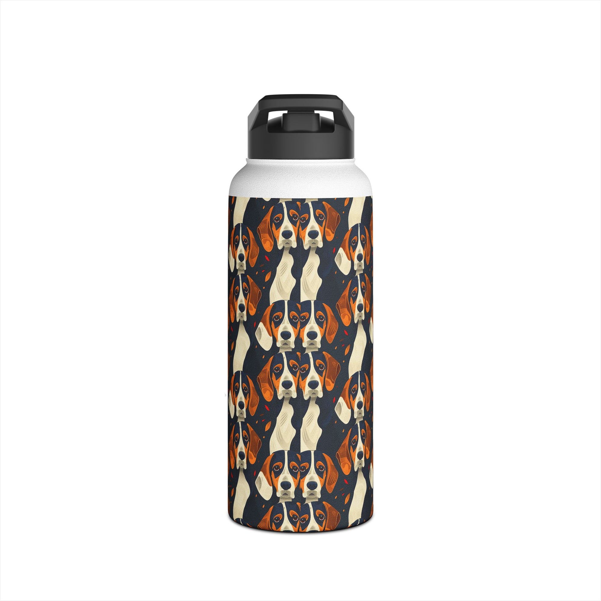 Beagle Glimmer Gaze Glamour Stainless Steel Water Bottle