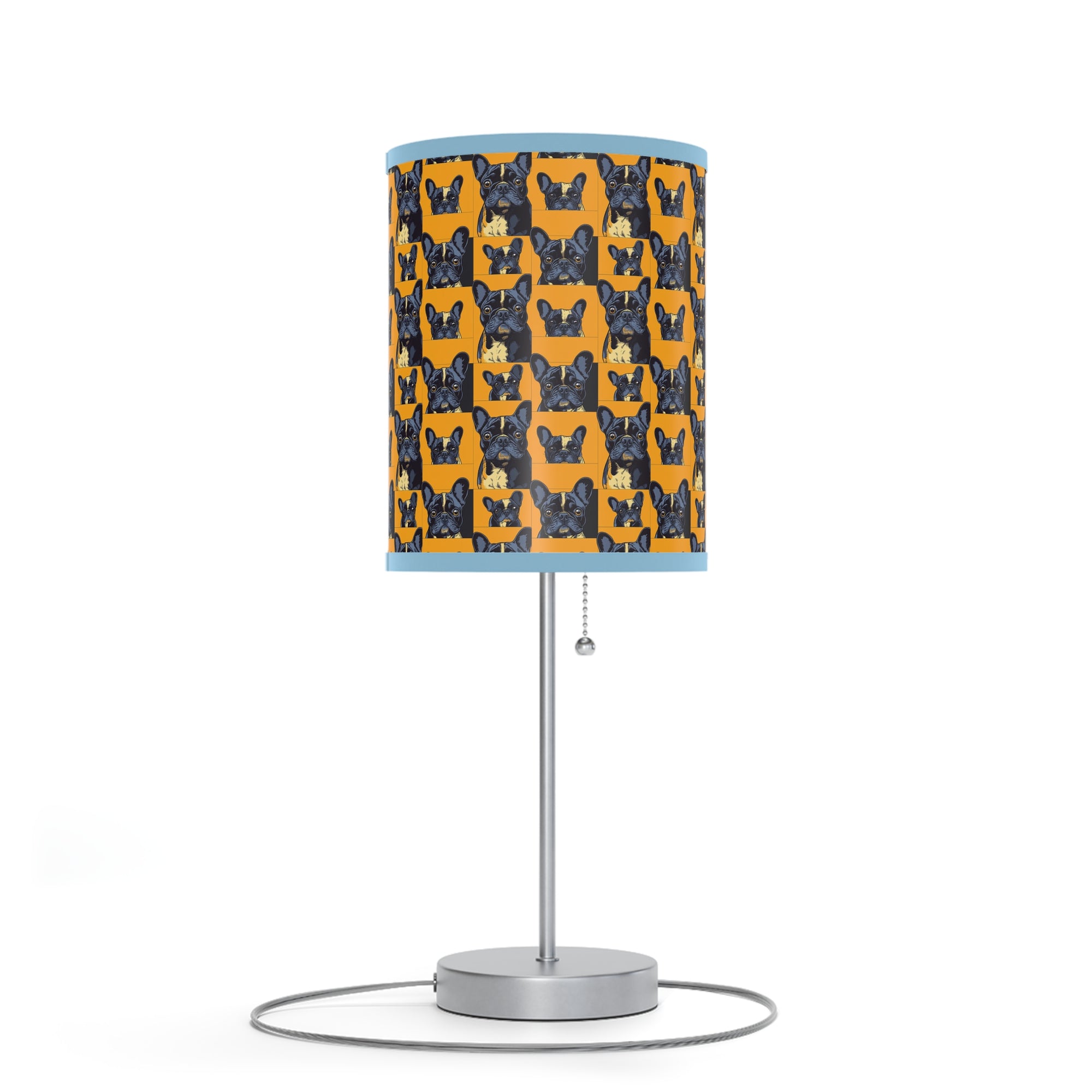 Frenchie Pawsitively Pawsome Peek-a-Boo Perfection Lamp on a Stand