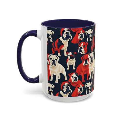 Bulldoggy Bliss Chomper Accent Coffee Mug