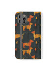 Dapper Dachshund Noir Glow Flip Cases