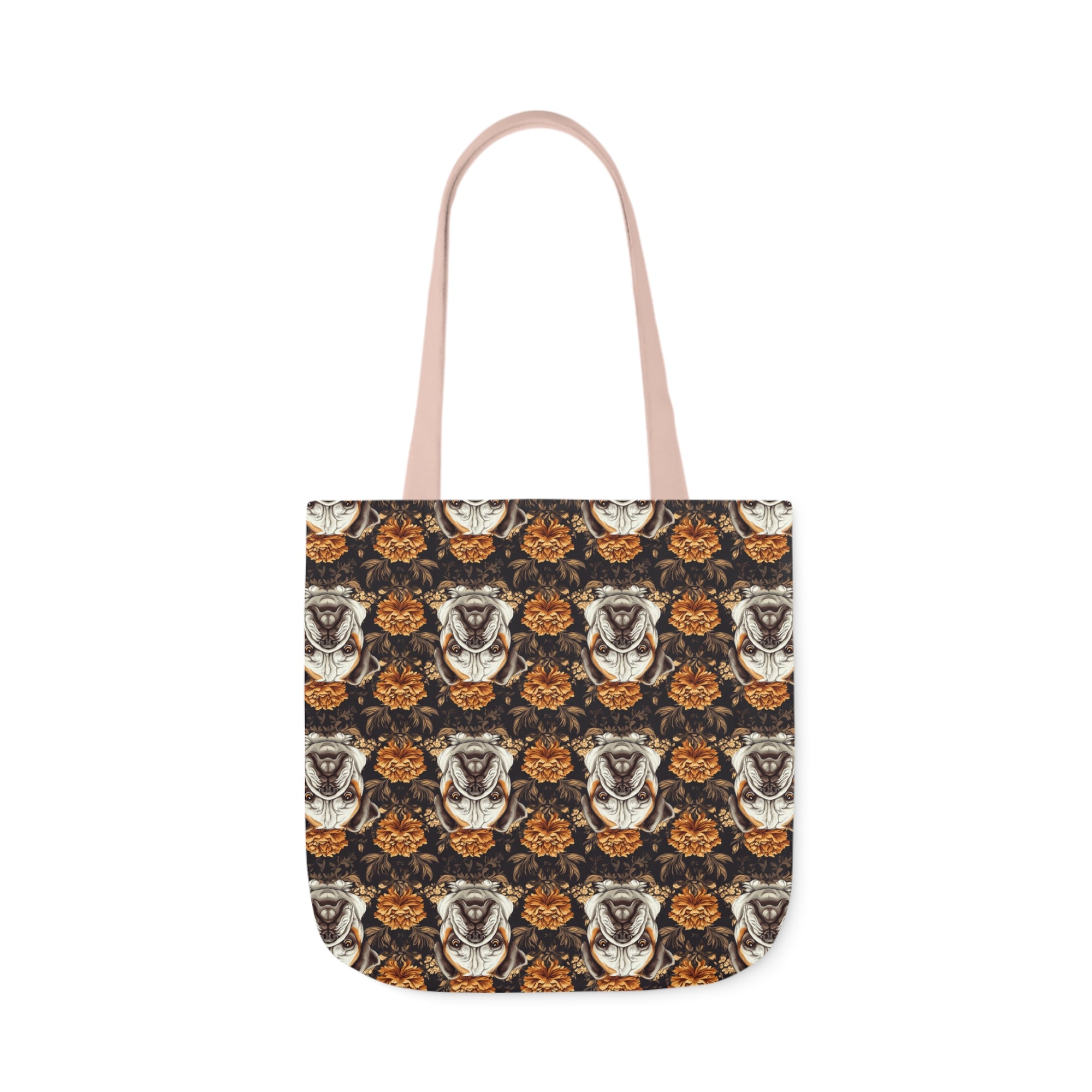 Bloomingly Bulldogistic Bouquet Canvas Tote Bag