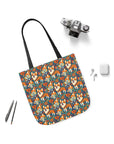 Corgi Carnival Couture Canvas Tote Bag