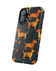 Dapper Dachshund Noir Glow Magnetic Tough Cases