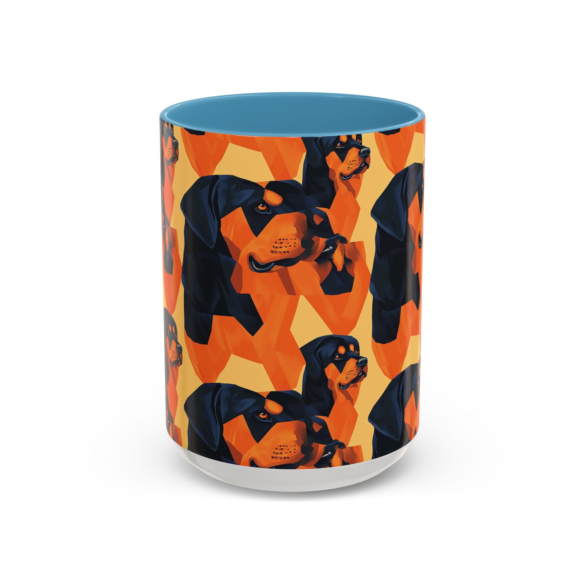 Rottweiler Chic Pawsitivity Accent Coffee Mug