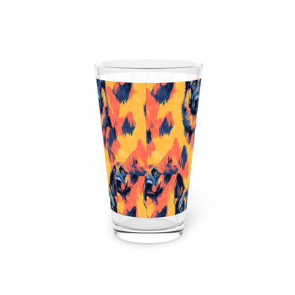 Impressionistic German Shepherds Pint Glass