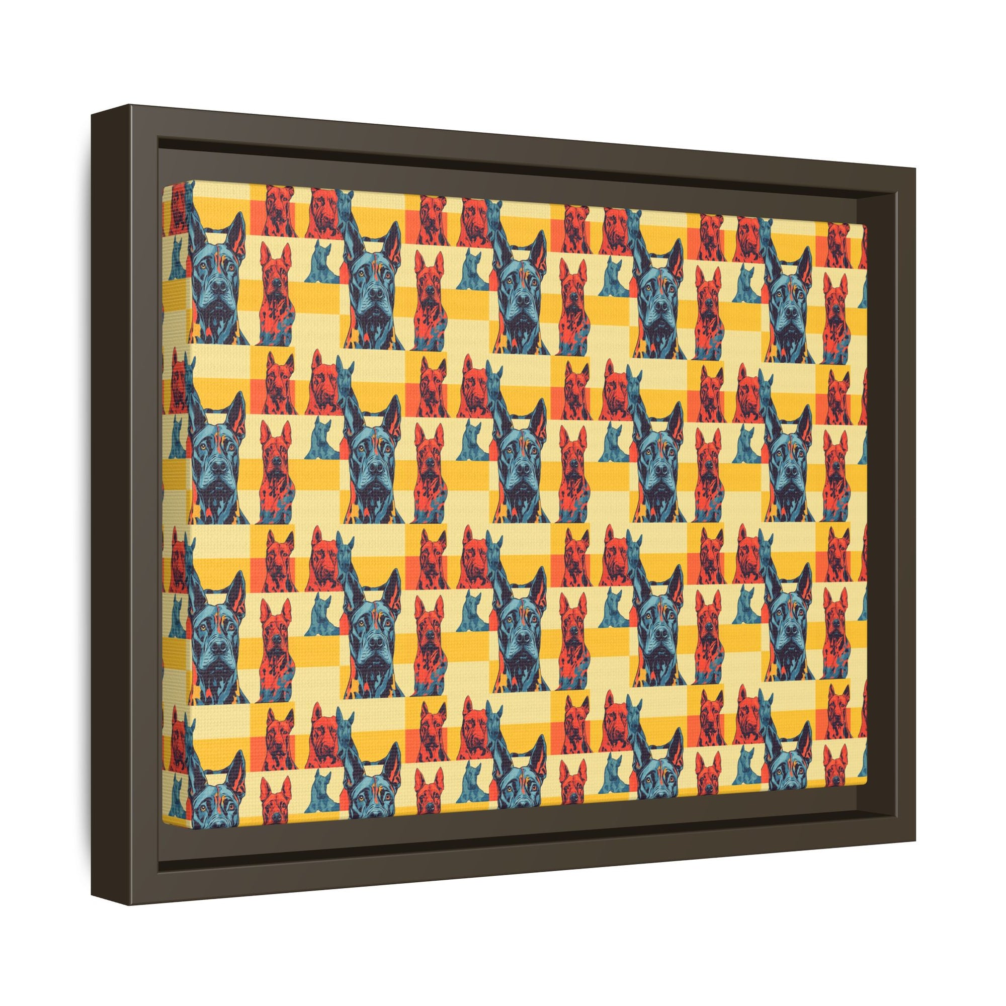 Dane-tastic Marvelous Mutt Mode Matte Canvas, Framed