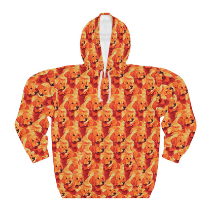 Golden Glamour Paws Unisex Pullover Hoodie