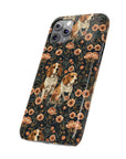 Beagle Blossom Bonanza Slim Phone Cases