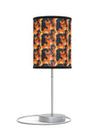 Rottweiler Chic Pawsitivity Lamp on a Stand