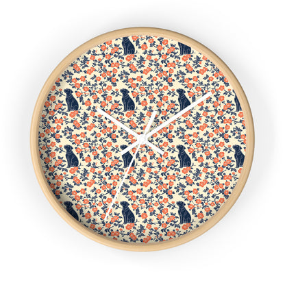 Bloomiful Lab Bouquet Wall Clock