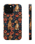 Floral Pawsome Dachsund Delight Magnetic Tough Cases