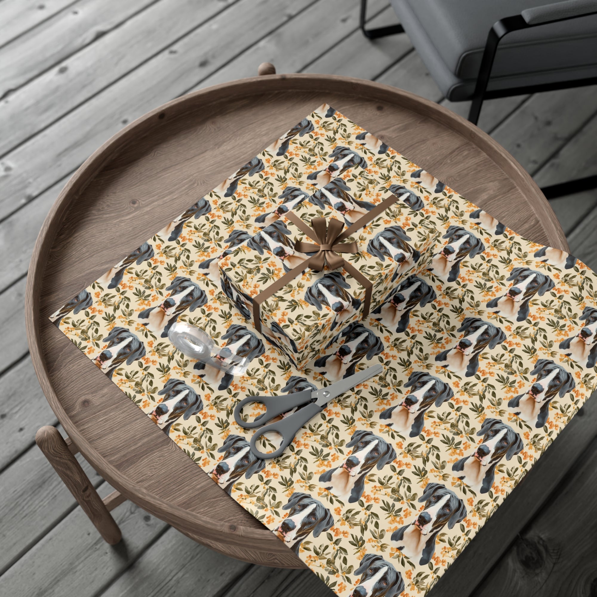 Majestic Great Dane Meadow Gift Wrap Papers