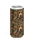 Labrador Lush Pooch Tapestry Slim Can Cooler