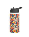 Bloom Pup Frenchietastic Splatter Stainless Steel Water Bottle