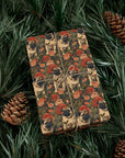 Blooming Pug Paradise Gift Wrap Papers