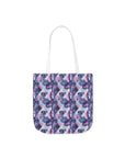 Funky Geometric Boxerista Canvas Tote Bag