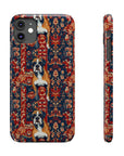 Boxer Blossom Tapestry Delight Slim Phone Cases