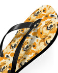 Golden Glitz 'n Glamour Woofwear Flip Flops