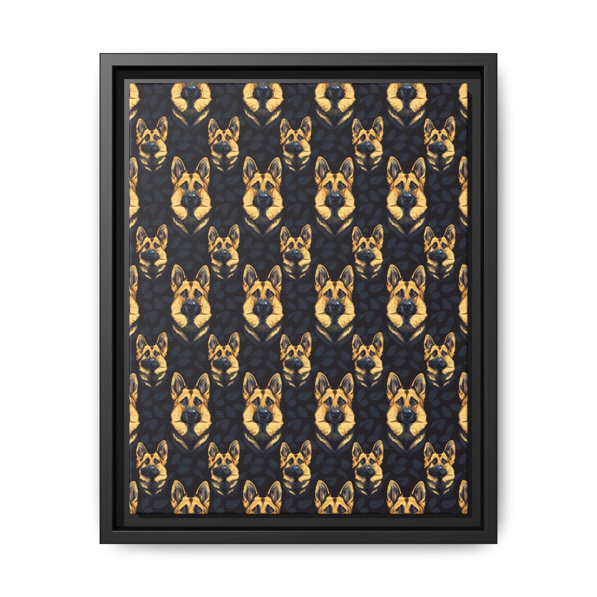 Majestic Hound Couture: German Shepherd LuxeBlend Matte Canvas, Framed