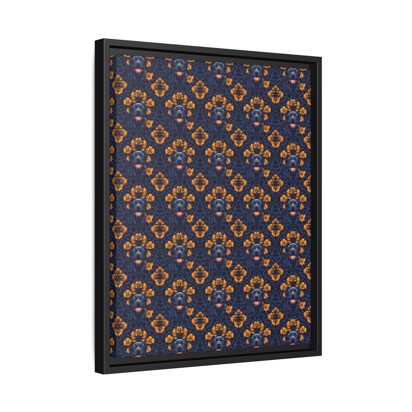 Royal Rottweiler Regalia Matte Canvas, Framed