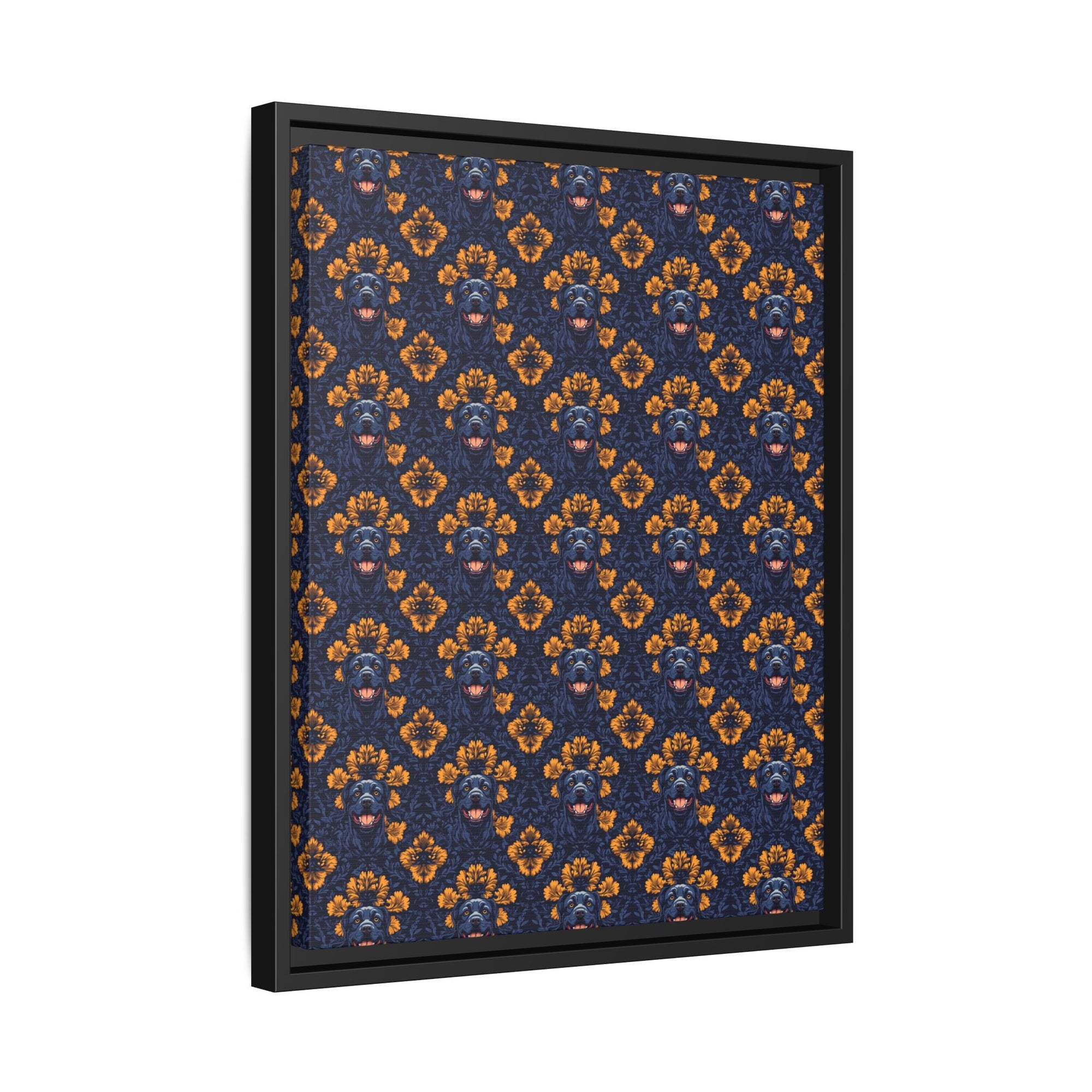 Royal Rottweiler Regalia Matte Canvas, Framed