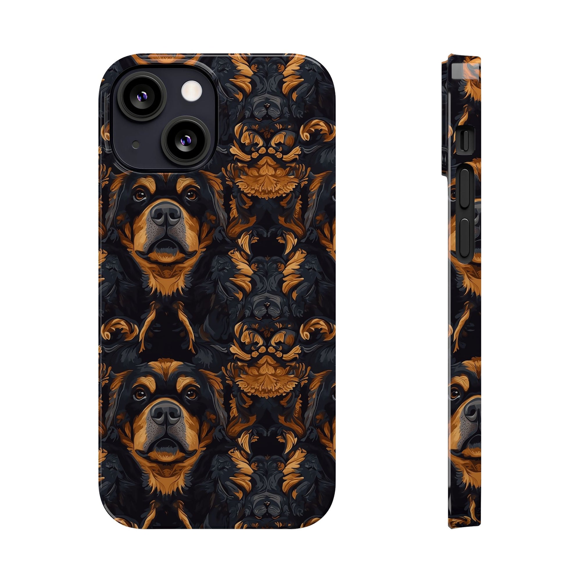 Modern Rottweiler Royalty Slim Phone Cases