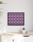 Dazzling Bulldog Chic Matte Canvas, Framed