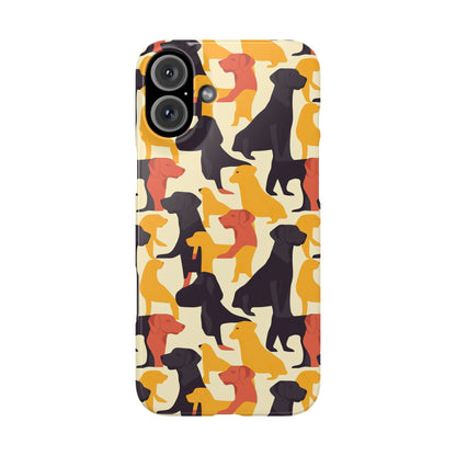 Modern Charm Labrador Chic Slim Phone Cases