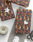 Floral Pawsome Dachsund Delight Wrapping Paper