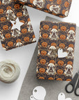 Bloomingly Bulldogistic Bouquet Wrapping Paper