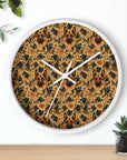 Autumnal German Shepherd Glamour Wall Clock