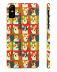 Corgi Chic Popart Pup Slim Phone Cases