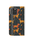 Dapper Dachshund Noir Glow Flip Cases