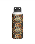 Beagle Blossoms Stainless Steel Water Bottle